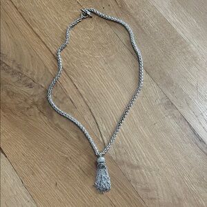 Silver Tassel Necklace